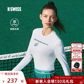 KSWISS盖世T恤女 1910095 T恤 凉感春季 吸湿舒适休闲透气百搭长袖