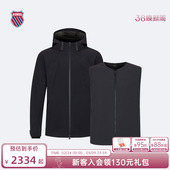 KSWISS盖世威外套男冬季 简约保暖梭织二合一运动上衣1010812