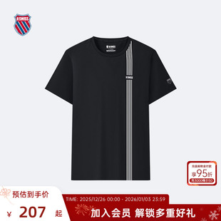 圆领透气短袖 百搭休闲经典 T恤1010034 时尚 KSWISS盖世威T恤男夏季