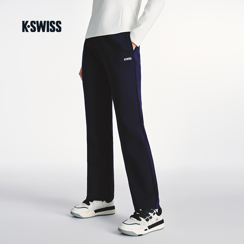 KSWISS盖世威运动裤女 25秋季新款百搭经典针织休闲长裤1911498
