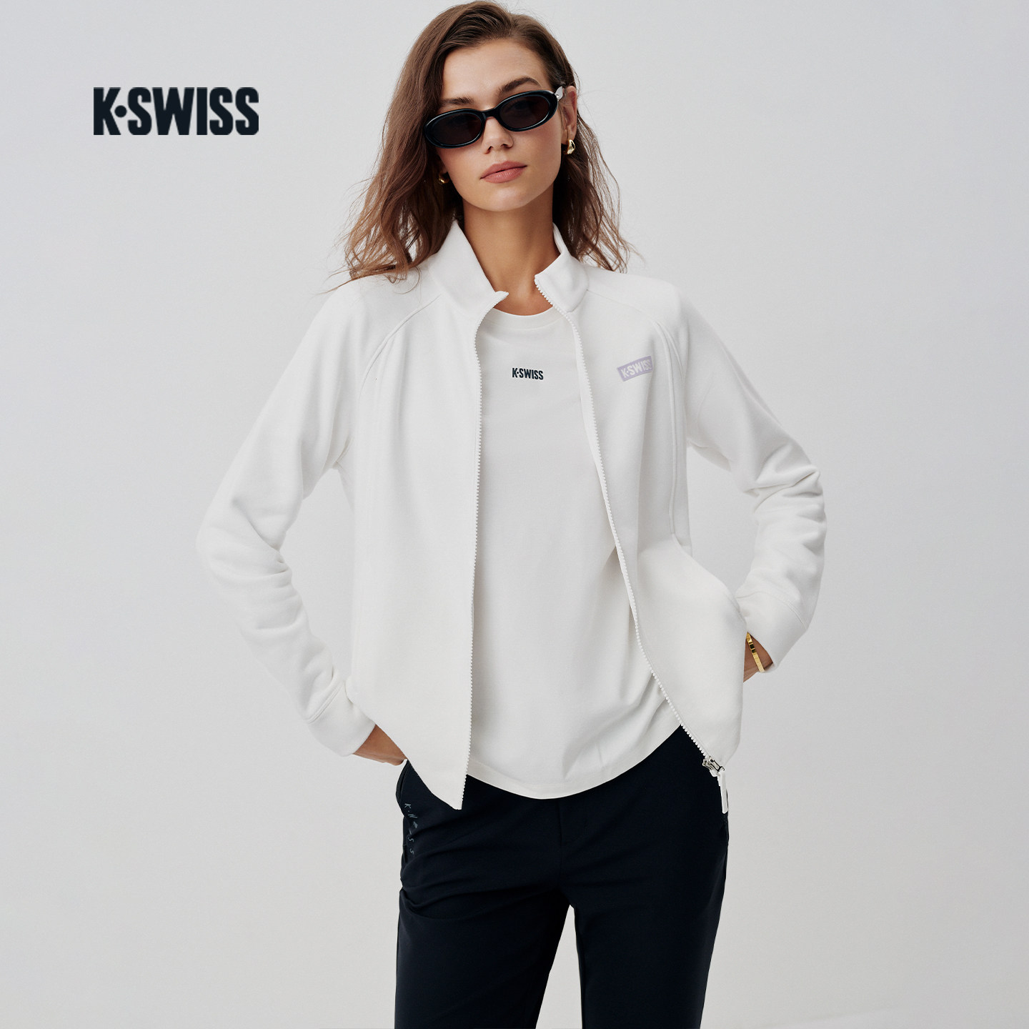 KSWISS盖世威外套女休闲针织上衣图片