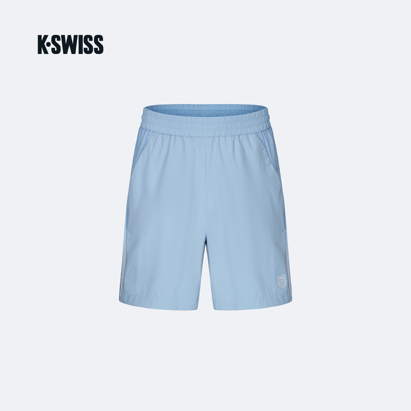 KSWISS盖世威五分裤男 26夏季新款 透气网球梭织运动短裤1013413