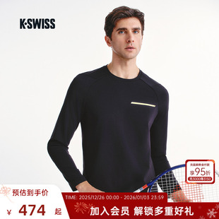 百搭潮流长袖 时尚 运动上衣1011464 新款 KSWISS盖世威T恤男25秋季