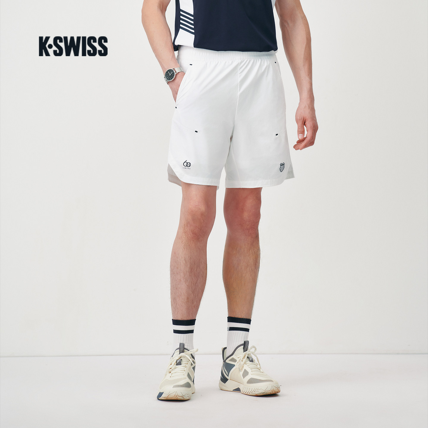 KSWISS盖世威运动短裤男 26夏季新款经典舒适百搭网球服1013237