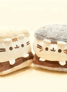 Pusheen胖吉猫毛绒夹心公仔可爱生日礼物玩偶毛绒玩具猫咪