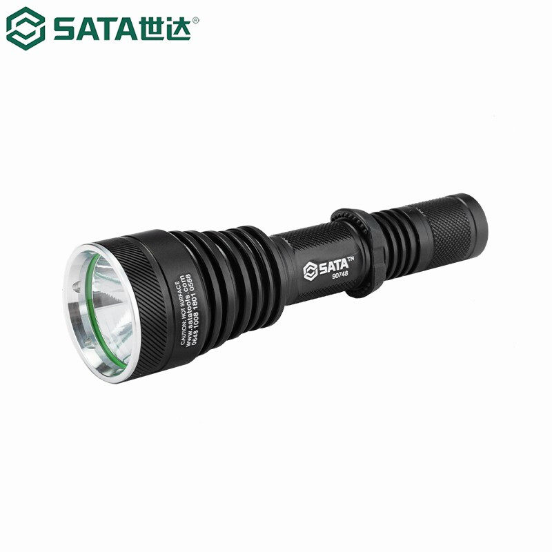 。世达强光充电式手电筒LED手电防水多功能锂电电池工作照明灯907_虎窝淘