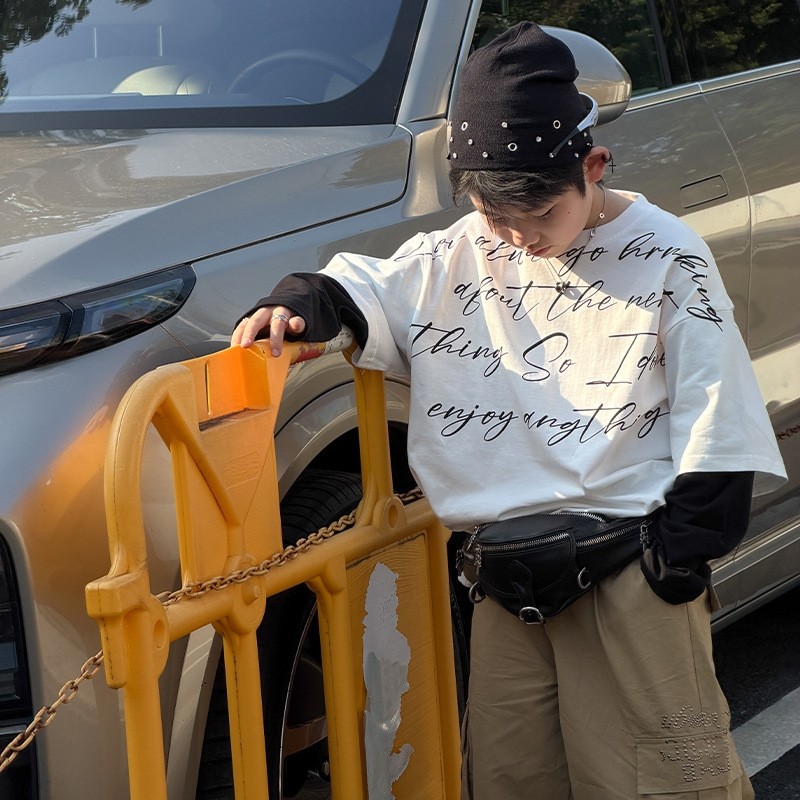 男童长袖T恤纯棉春秋款2026新款儿童痞帅上衣男孩假两件打底衫潮,童装/婴儿装/亲子装,T恤,淘宝优惠券,粉丝福利购,淘宝优惠卷