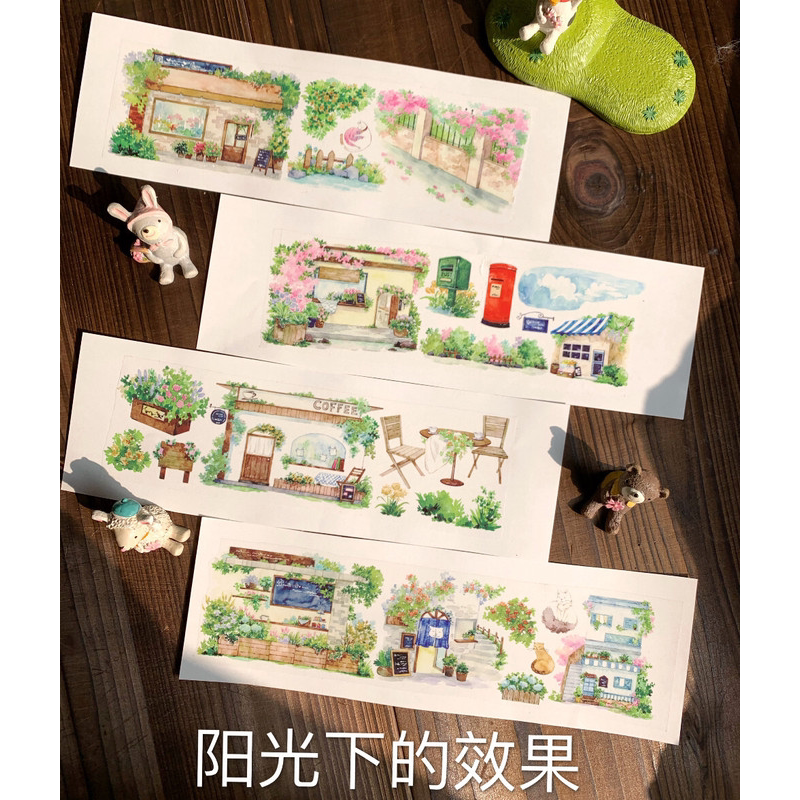 手帐胶带分装野葵DIY贴纸咕卡pet