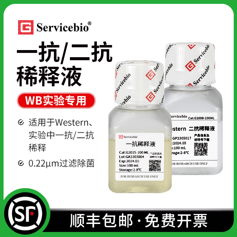 赛维尔 Western blot 一抗/二抗稀释液 增强抗原抗体结合100ml/瓶