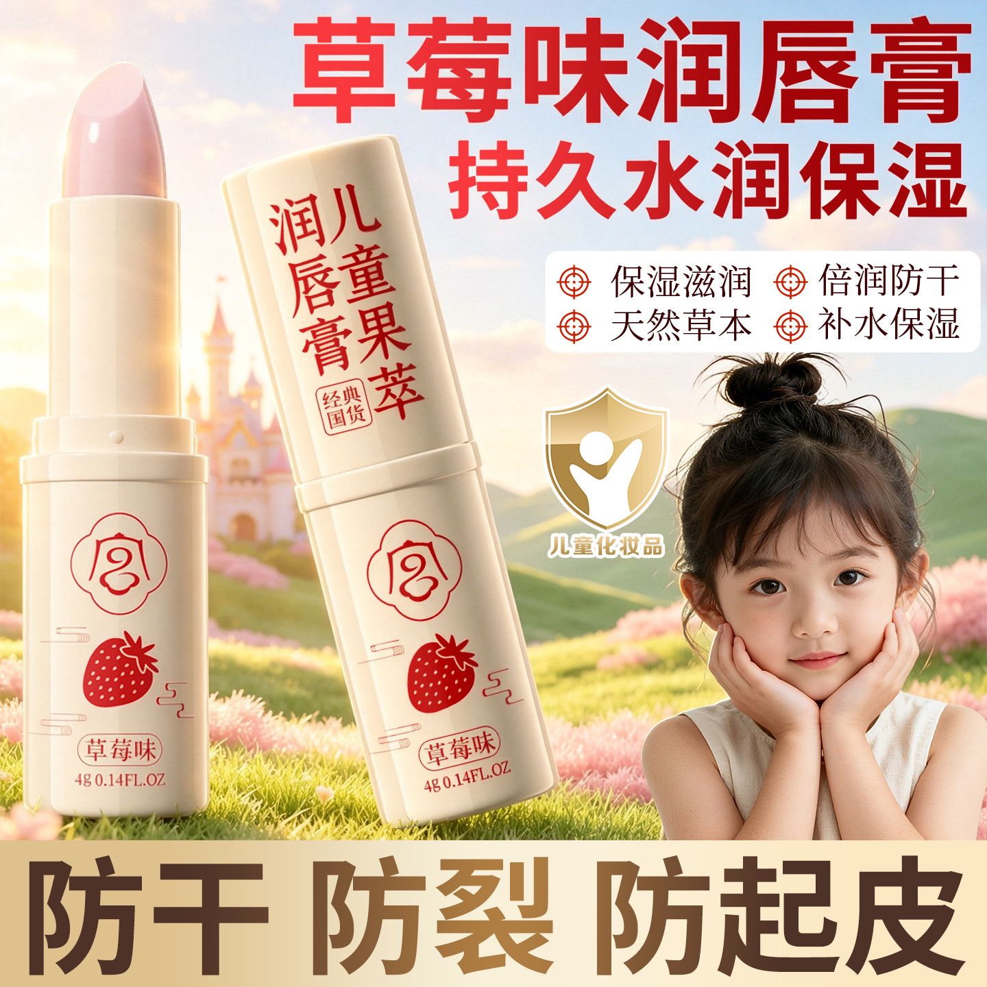 宫佩凡士林儿童润唇膏保