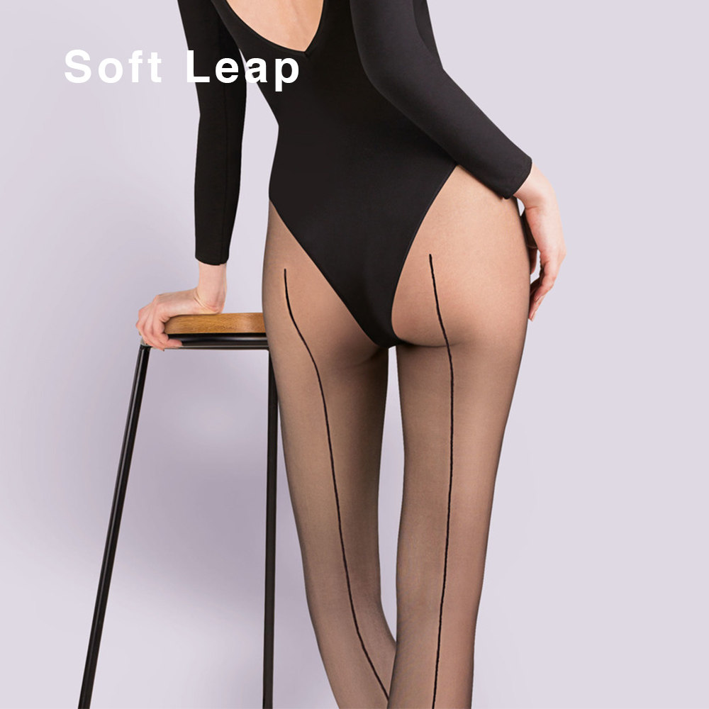 春夏秋季女款超薄性感黑色连裤袜美腿丝滑透明背线腿线打底黑丝袜
