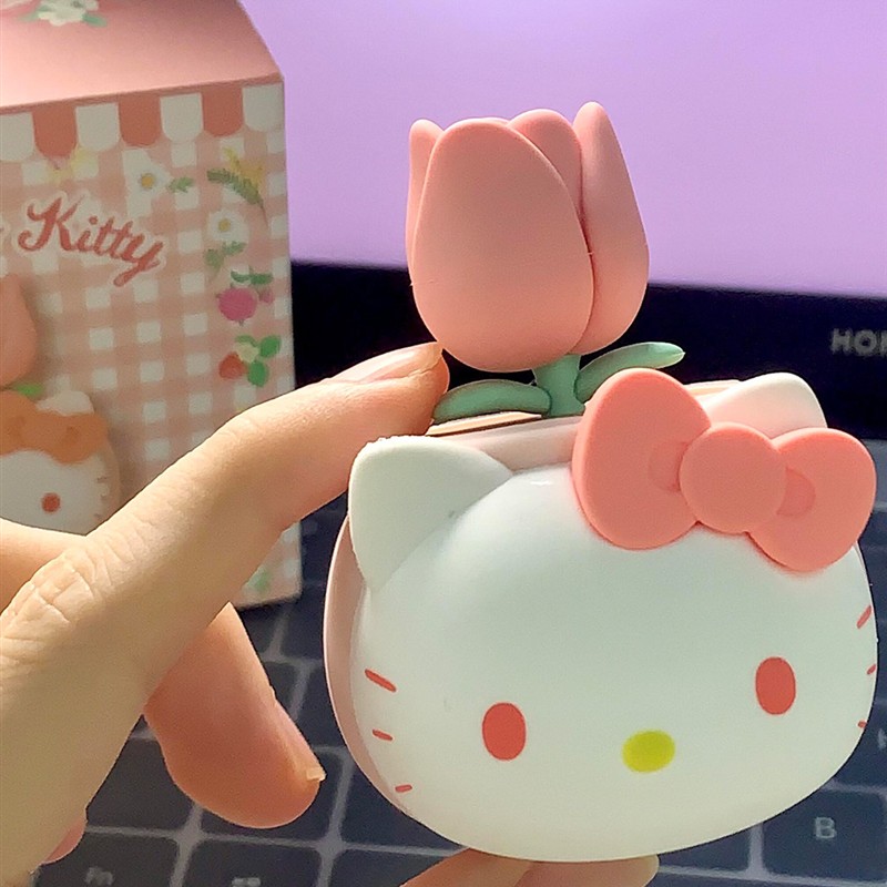 hellokitty盆栽摆件美乐库洛米桌面装饰公仔玩偶汽车摆件送礼物