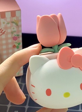 hellokitty盆栽摆件美乐库洛米桌面装饰公仔玩偶汽车摆件送礼物