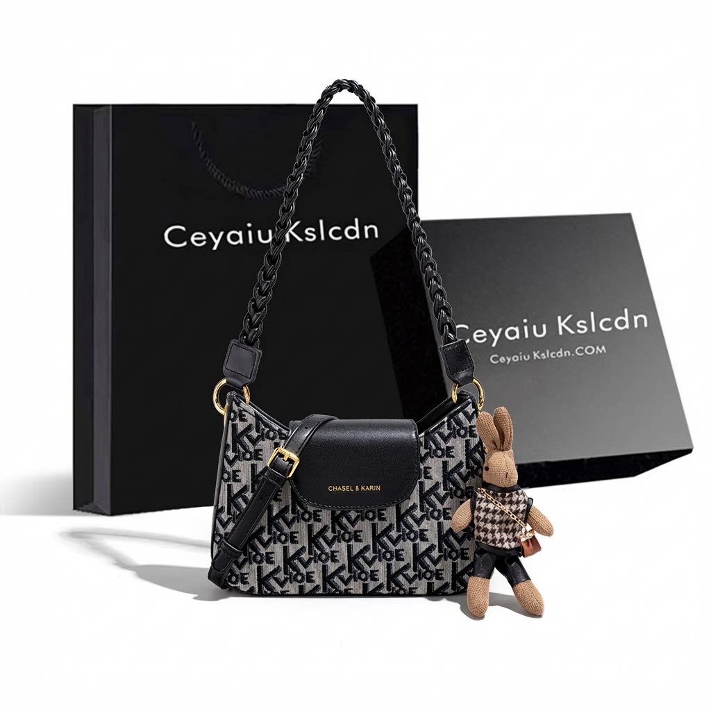 Qadın çiynində və çarpaz asılan kiçik çanta, gündəlik model