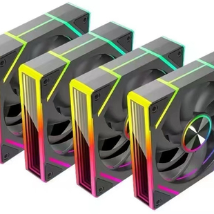 棱镜8PRO-H款双侧满镜神光同步12CM机箱散热风扇5V3针ARGB