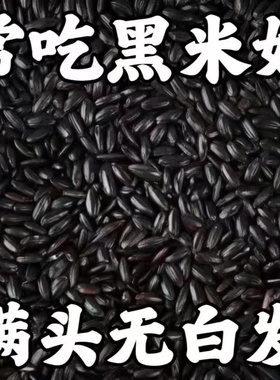 新米黑米批发正宗批发农家大米无染色粗粮煮粥香米散装五谷杂粮