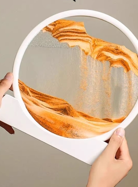 流沙画摆件创意艺术沙漏家居客厅酒柜电视办公室轻奢装饰品礼物14