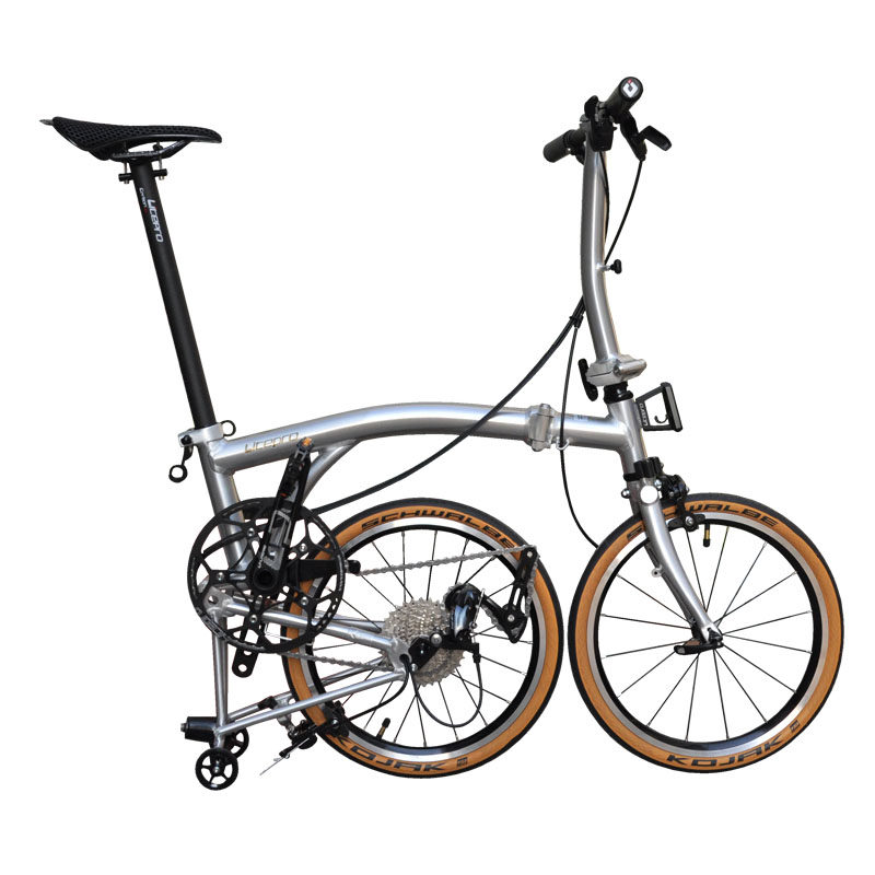 Litepro三折叠自行车铝合金小布折叠成人出行通勤便携16寸9速