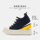 子男鞋 帆布运动鞋 2025新款 增高鞋 XJXY鞋 板鞋 秋冬季 蓝色厚底休闲鞋