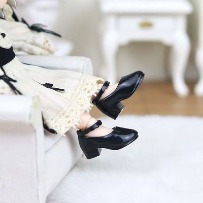 ob11娃鞋 百搭学院风萝莉鞋可爱 p9GSC  UFDOLL 12分BJD 平底鞋