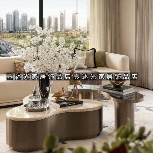 简约现代客厅仿真梨花茶几摆件