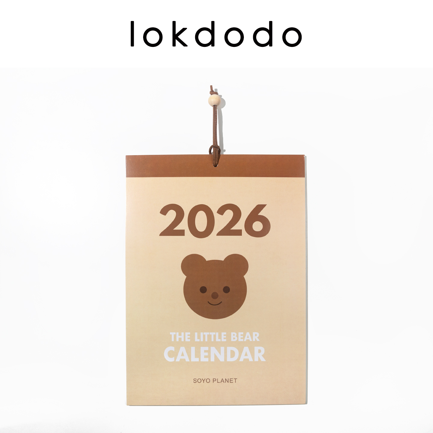 韩国ins2026年小熊日历创意简约北欧墙壁装饰挂历台历儿童房拍照