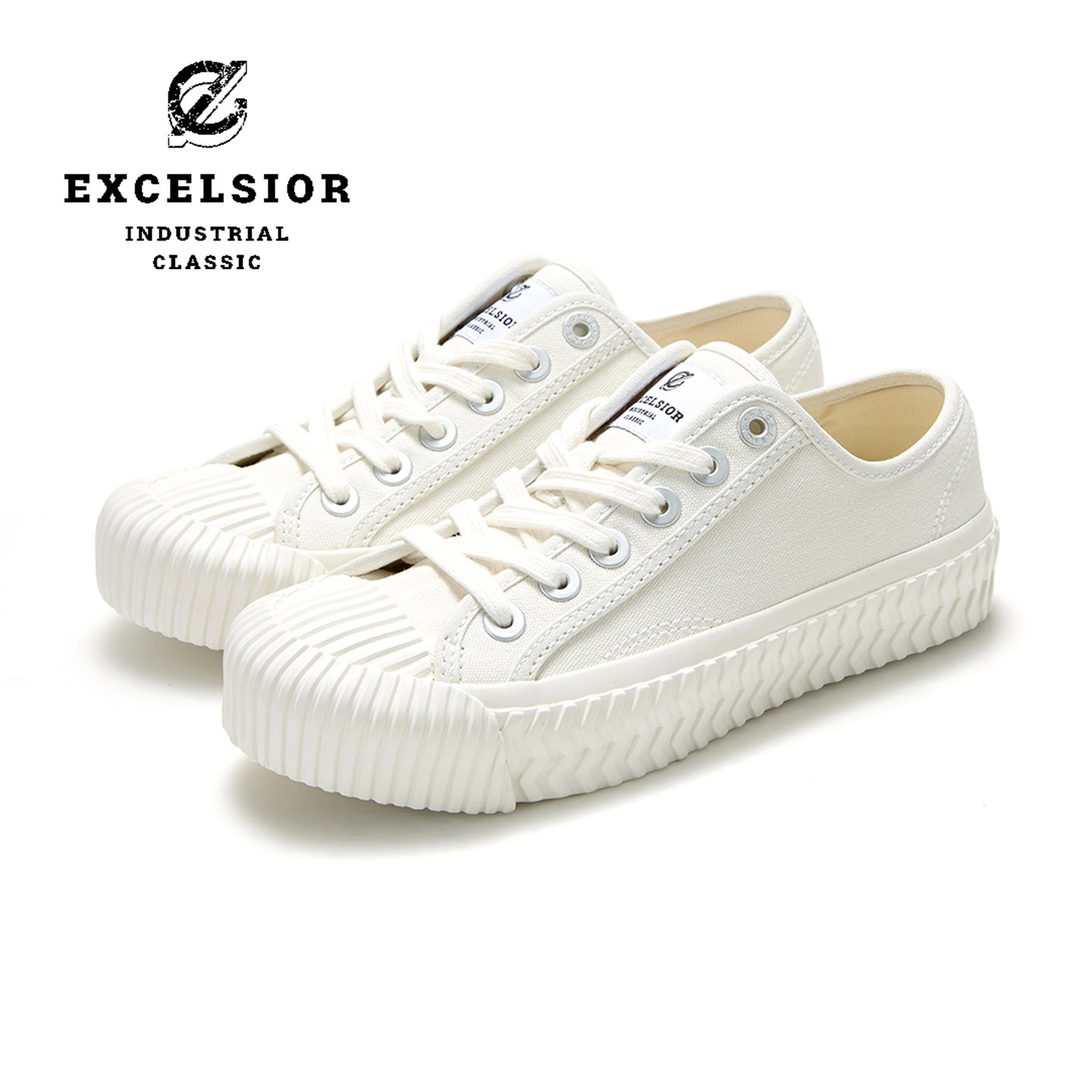 【经典系列】excelsior饼干鞋官方 板鞋女鞋小白鞋休闲厚底帆布鞋