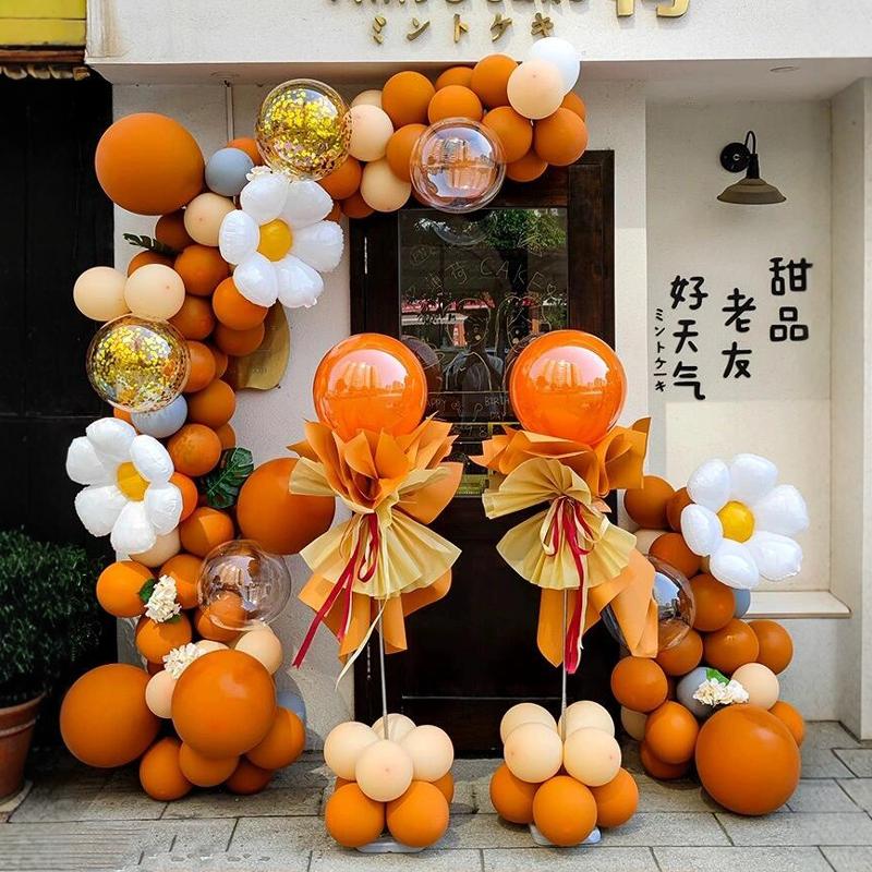 毕业季气球立柱拱门店铺氛围装饰商场开业周年庆乔迁活动场景布置
