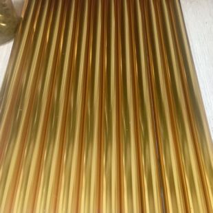 6063金色阳极氧化铝管6063薄壁阳极氧化金色铝管可精密切割加工