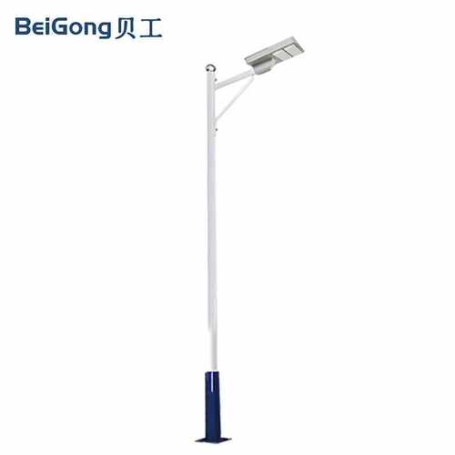 贝工LED路灯市电220VIP66明纬电源含4米灯杆BG-LDJ-100晶系列100W