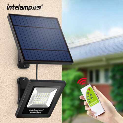 颖朗太阳能灯户外露营灯庭院投光灯新农村室内外led家用防水照明