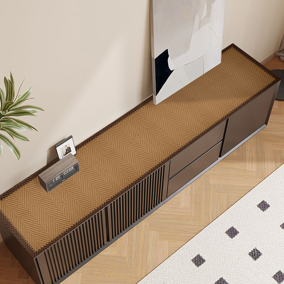 仿亚麻电视柜桌垫玄关鞋柜垫棉麻桌布棉麻餐边柜台面盖布保护垫子,居家布艺,餐垫,淘宝优惠券,粉丝福利购,淘宝优惠卷