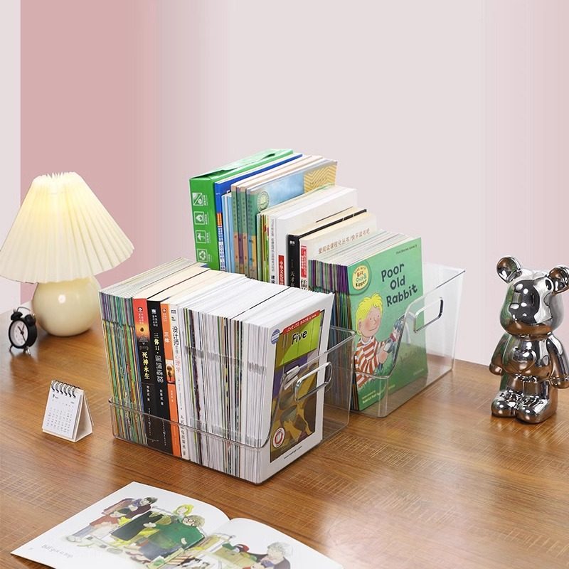 桌面收纳盒学生书本儿童绘本亚克力盒子办公室整理箱宿舍教室书架,收纳整理,吸尘器收纳架/盒/袋,淘宝优惠券,粉丝福利购,淘宝优惠卷