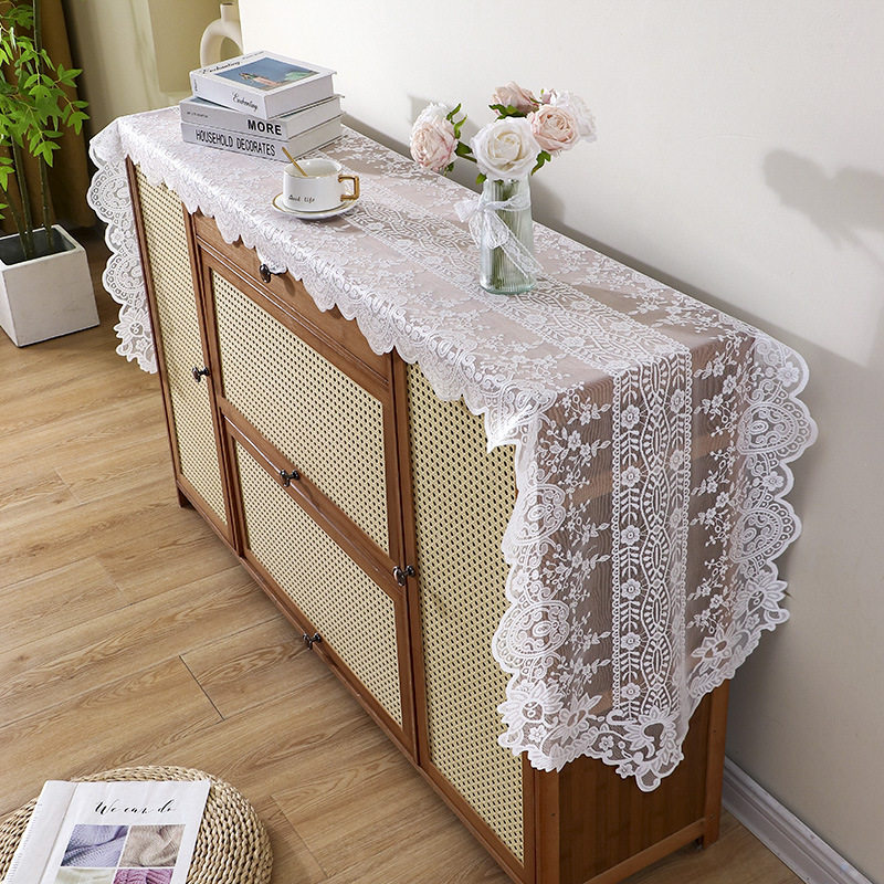 美式复古电视柜鞋柜盖布艺田园餐桌桌布法式五斗柜盖布防尘盖巾