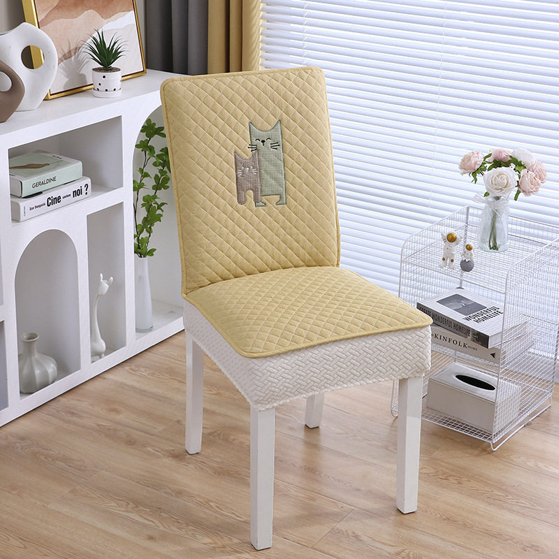 椅子套家用餐桌餐椅套新款椅套四季通用实木椅子套罩防滑凳子罩套