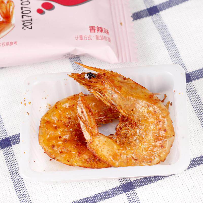 现货巷仔边脆虾冻干虾300g整箱即食虾零食烤虾-约160只虾