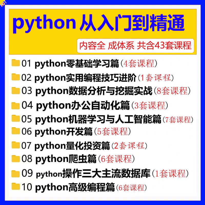 Python编程从入门到实战视频pdf教程设计自学全套教学电子版