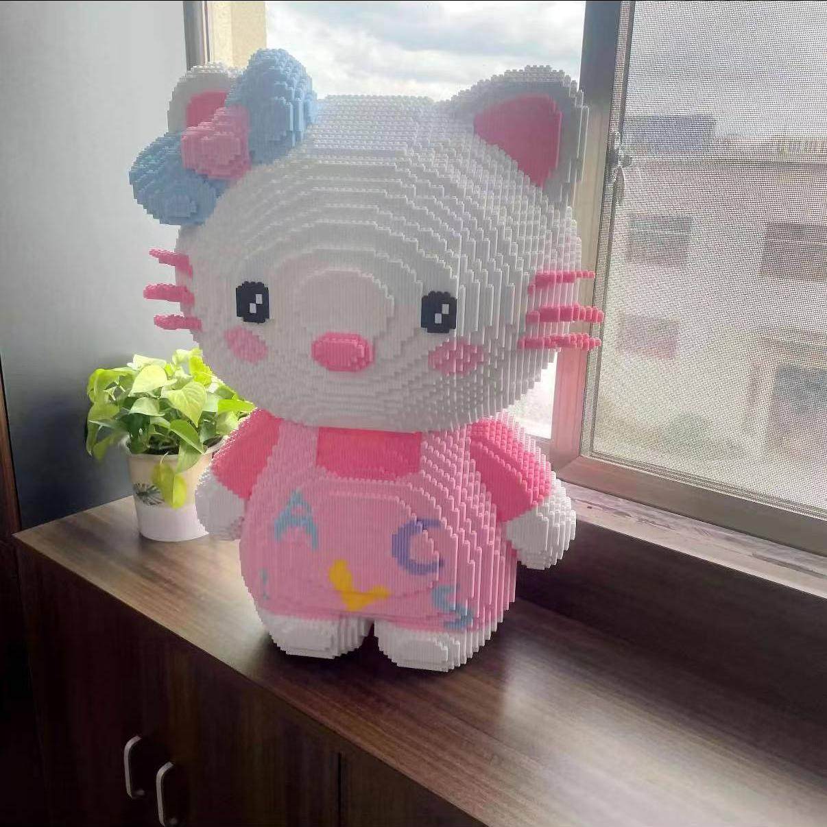 HK猫益智积木玩具摆件超大手工拼装礼物男女孩儿童拼图,玩具/童车/益智/积木/模型,普通塑料积木,淘宝优惠券,粉丝福利购,淘宝优惠卷