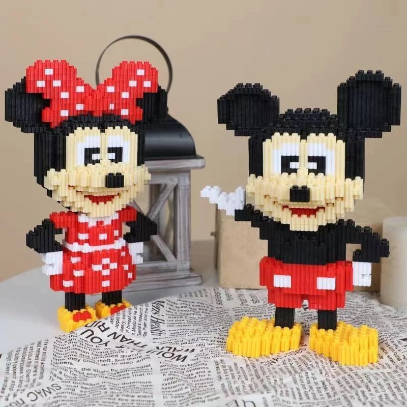 米奇米妮卡通小颗粒拼装积木儿童生日礼物益智玩具拼图摆件拼装,玩具/童车/益智/积木/模型,普通塑料积木,淘宝优惠券,粉丝福利购,淘宝优惠卷