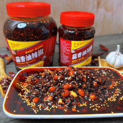 贵州特产蒜香油辣椒遵义红油虾子辣椒油拌面海椒泼辣香辣凉菜调料