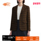 格纹毛呢西装 BEAMS BOY女装 夹克复古气质呢子西服外套160018XL