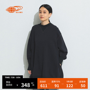 BEAMSBOY女装 活力动感宽松上衣260112XL 中长款 卫衣2024秋冬季