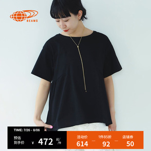 新款 RAY 上衣2025夏季 BEAMS女装 简约日系宽松上衣040431X 圆领短袖