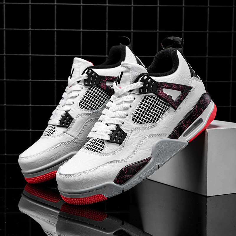 aj4男鞋官网正品白水泥乔4热熔岩大巴黎aj篮球鞋莆田气垫女鞋联名