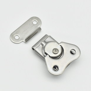 优固华 K3不锈钢蝴蝶型搭扣锁可伸缩箱扣 旋钮式拉动门锁扣锁