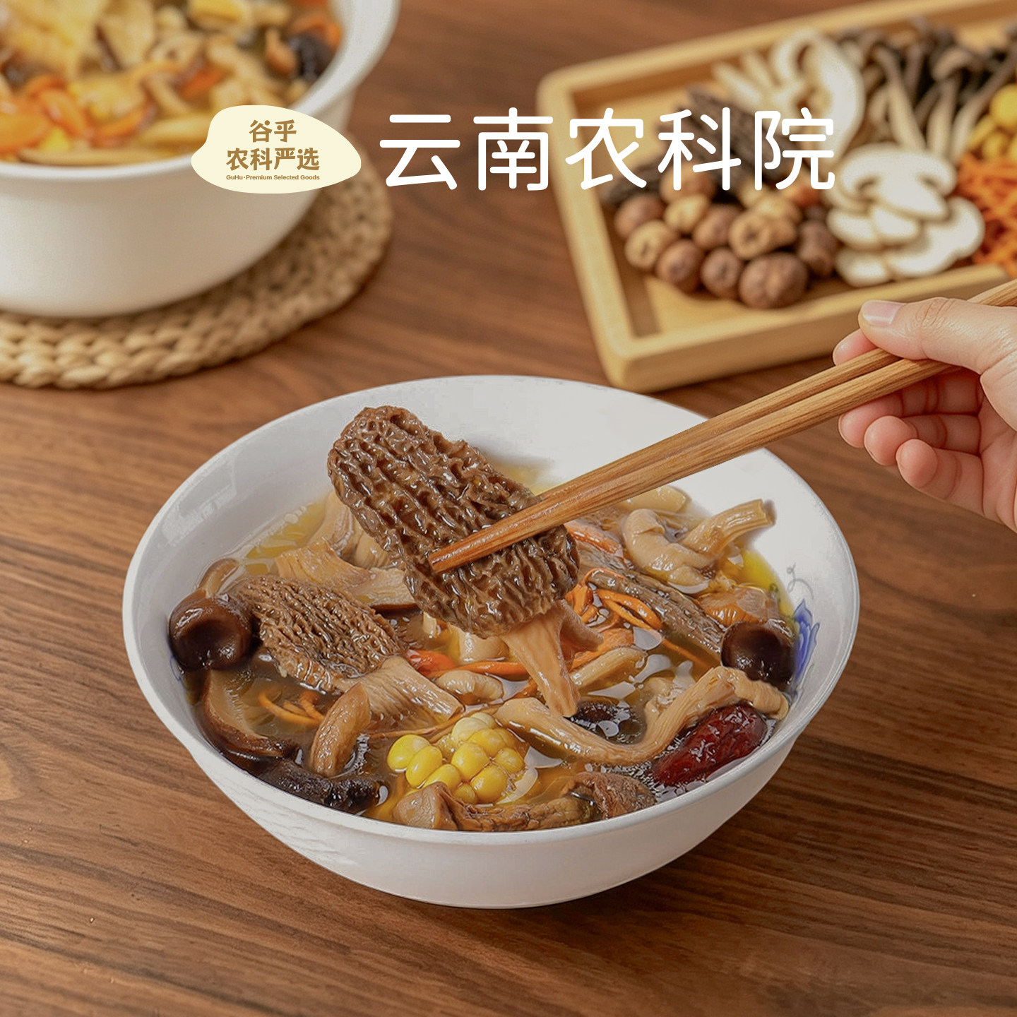 农科院云南七彩菌汤包菌菇汤料包松茸羊肚菌干货煲汤炖鸡汤食材