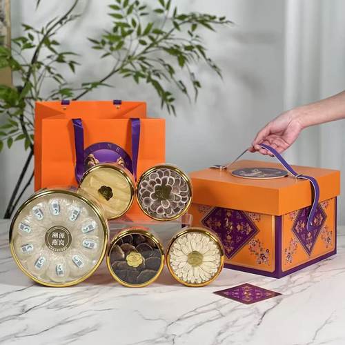 骏马呈祥高档燕窝礼盒五拼滋补