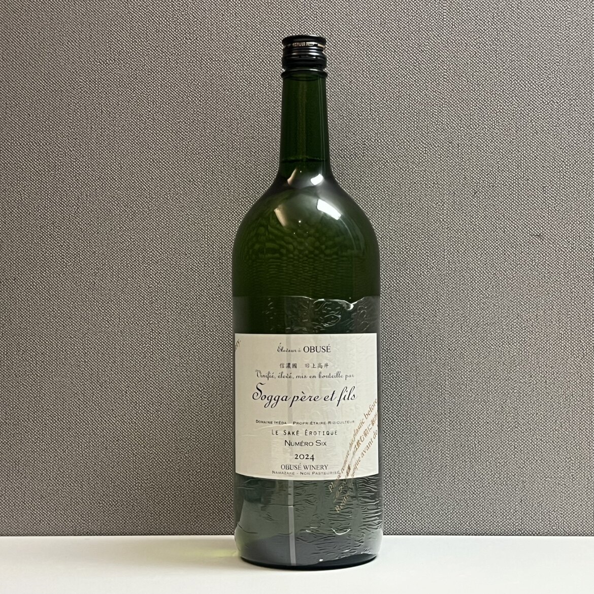 日本清酒 小布施  1号酵母、6号酵母 、100年前  瓶装1500ml