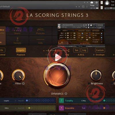 Lass3流行弦乐LA Scoring Strings音源20G 2经典拉丝音色素材