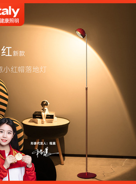 ltaly小红帽落地灯客厅沙发阅读氛围投影灯网红装饰立式护眼台灯